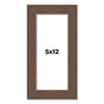 thumbnail image 1 of 5x12 Frame Brown Distressed Barnwood Picture Frame | Rustic Farmhouse Photo Frame Includes UV, 1 of 8
