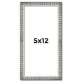 thumbnail image 1 of 5x12 Frame Silver Grey Distressed Solid Wood Picture Frame | 0.75 Inch Moulding Width | Interior, 1 of 8