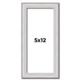 thumbnail image 1 of 5x12 Frame Silver Inner Slope Bevel Picture Frame | 1 Inch Moulding Width | 0.75 Inch Rabbet Depth, 1 of 8