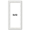 thumbnail image 1 of 5x12 Frame White Scuffed Rustic Solid Wood Picture Frame | 0.75 Inch Moulding Width| Includes UV, 1 of 8