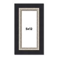 thumbnail image 1 of 5x12 IN Frame Black Real Wood Picture Frame Width 2.25 Inches | Interior Frame Depth 0.5 Inches |, 1 of 8