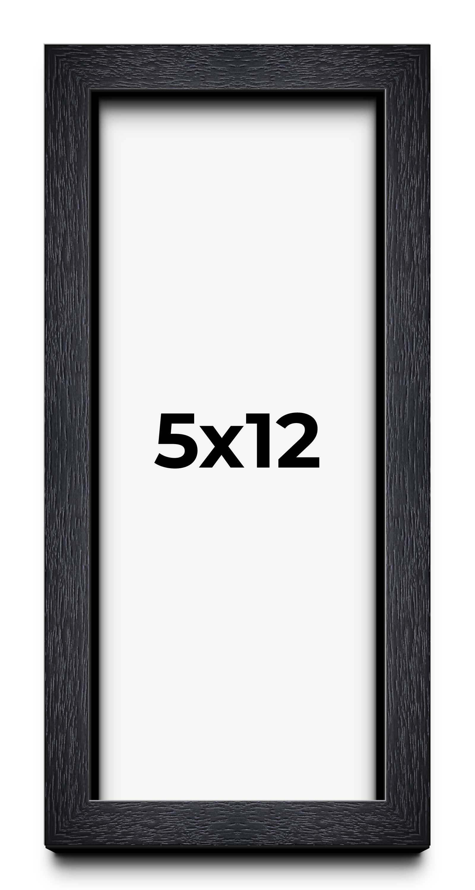 5x12 IN Shadow Box Frame Black | 1 Inches Deep Real Wood Farmhouse ...