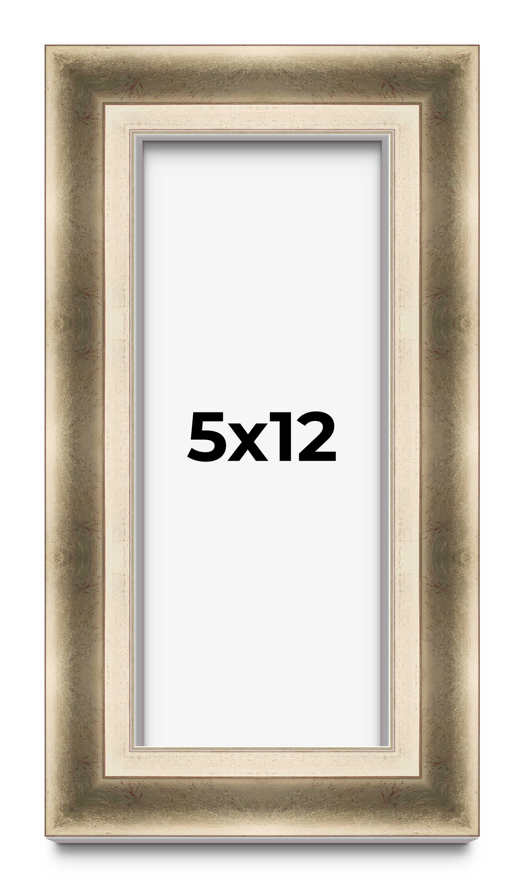 5x12 In Shadow Box Frame Silver | 1.75 inches Deep Real Wood ...