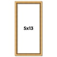 thumbnail image 1 of 5x13 Frame Beaded Gold Solid Wood Picture Frame | 0.75 Inches Moulding Width | Liscio Oro, 1 of 8