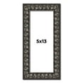 thumbnail image 1 of 5x13 Frame Black-Brown Medieval Solid Wood Picture Frame | 1.5 Inch Moulding Width | Gotham Beveled, 1 of 8