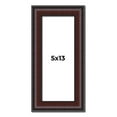 thumbnail image 1 of 5x13 Frame Brown Round Mahogany Solid Wood Picture Frame | 1.625 Inch Moulding Width | with UV, 1 of 8