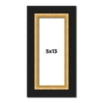thumbnail image 1 of 5x13 IN Frame Gold Real Wood Picture Frame Width 2.25 Inches | Interior Frame Depth 0.5 Inches |, 1 of 8