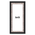 thumbnail image 1 of 5x13 IN Frame Silver Real Wood Picture Frame Width 1.25 Inches | Interior Frame Depth 0.75 Inches |, 1 of 8