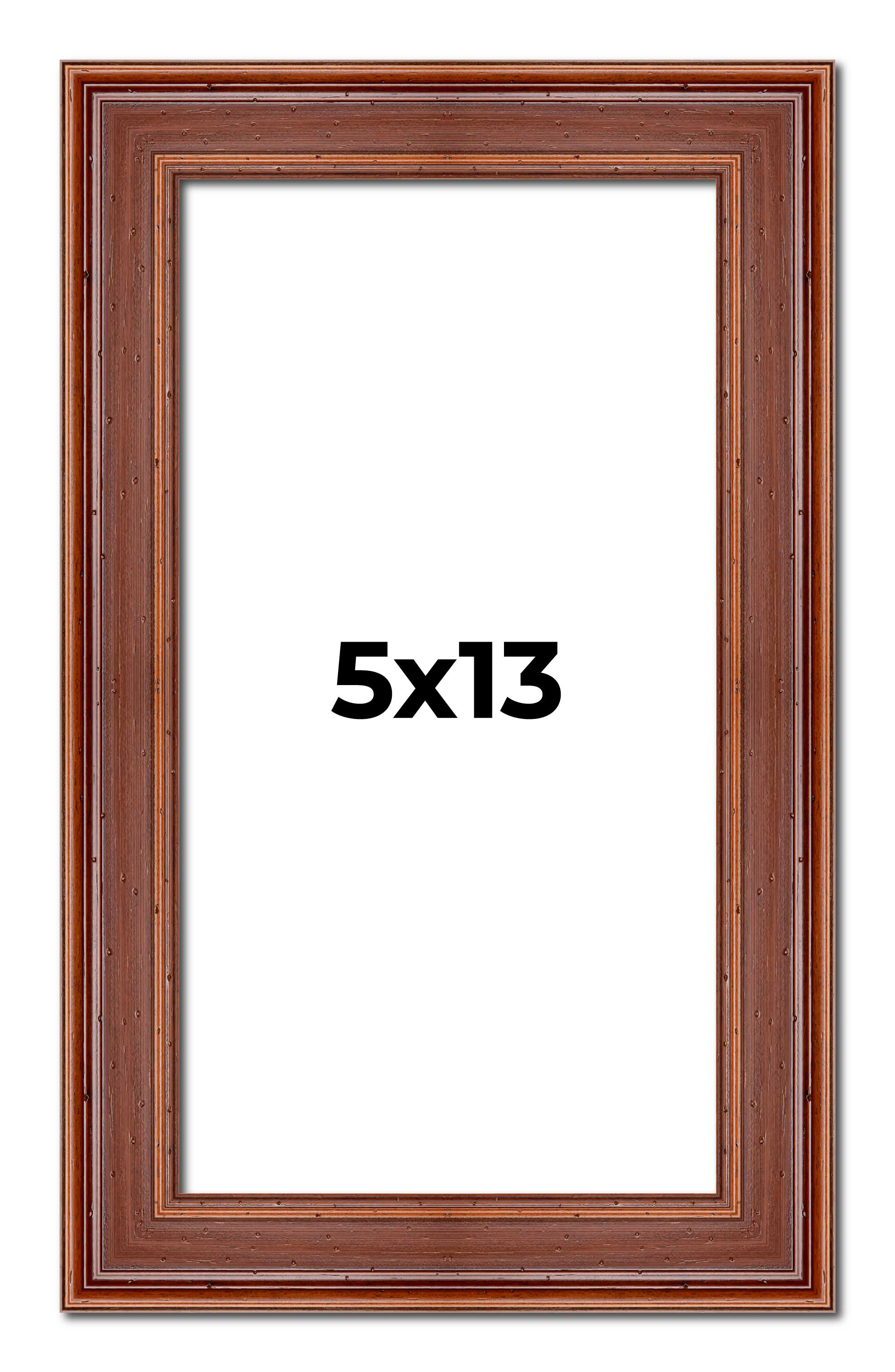 5x13 IN Frame Brown Old Farmhouse Waxed Board 2