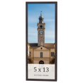thumbnail image 1 of 5x13 In Rustic Brown Real Wood Picture Frame Width 0.75 inches | Interior Frame Depth 0.5 inches |, 1 of 8