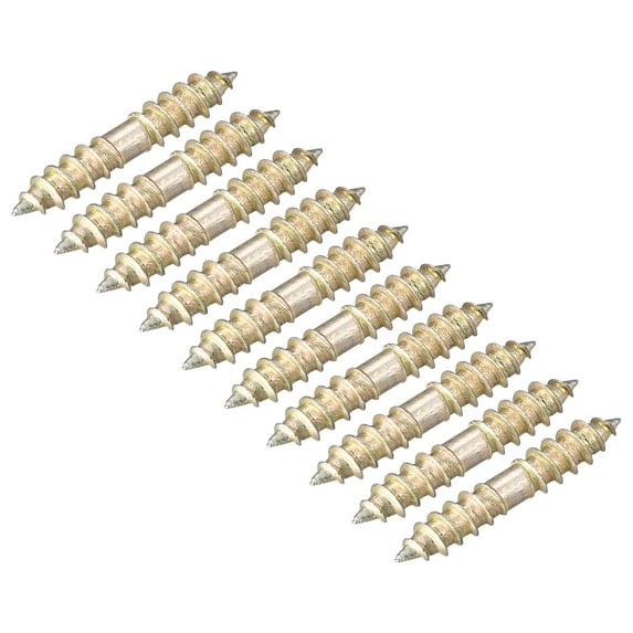 5x13mm Hanger Bolts, 48 Pack Double Ended Self-Tapping Thread Dowel Screws