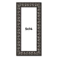 thumbnail image 1 of 5x14 Frame Black-Brown Medieval Solid Wood Picture Frame | 1.5 Inch Moulding Width | Gotham Beveled, 1 of 8