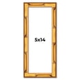 thumbnail image 1 of 5x14 Frame Gold Bamboo Solid Wood Picture Frame | 1 Inch Moulding Width | Interior Frame Depth 0.75, 1 of 8