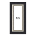 thumbnail image 1 of 5x14 IN Frame Black Real Wood Picture Frame Width 2.25 Inches | Interior Frame Depth 0.5 Inches |, 1 of 8