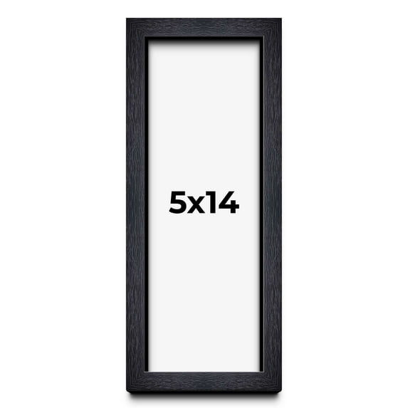 5x14 IN Shadow Box Frame Black | 1 Inches Deep Real Wood Farmhouse Shadowbox Display Frame | UV