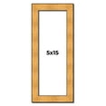 thumbnail image 1 of 5x15 Frame Gold Rustic Solid Wood Picture Frame | 1.25 Inch Wide Moulding | Rustique Gold, 1 of 8