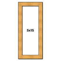 5x15 Frame Gold Rustic Solid Wood Picture Frame | 1.25 Inch Wide Moulding | Rustique Gold