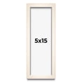thumbnail image 1 of 5x15 Frame White Wheat Solid Wood Picture Frame | Moulding Width 0.75 Inches | Interior Depth 0.5, 1 of 8