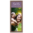 thumbnail image 1 of 5x15 In Distressed Brown Real Wood Picture Frame Width 1.25 inches | Interior Frame Depth 0.5, 1 of 8