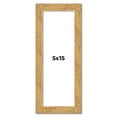 thumbnail image 1 of 5x15 In Frame Beige Real Wood Picture Frame Width 1.25 inches | Interior Frame Depth 0.5 inches |, 1 of 8