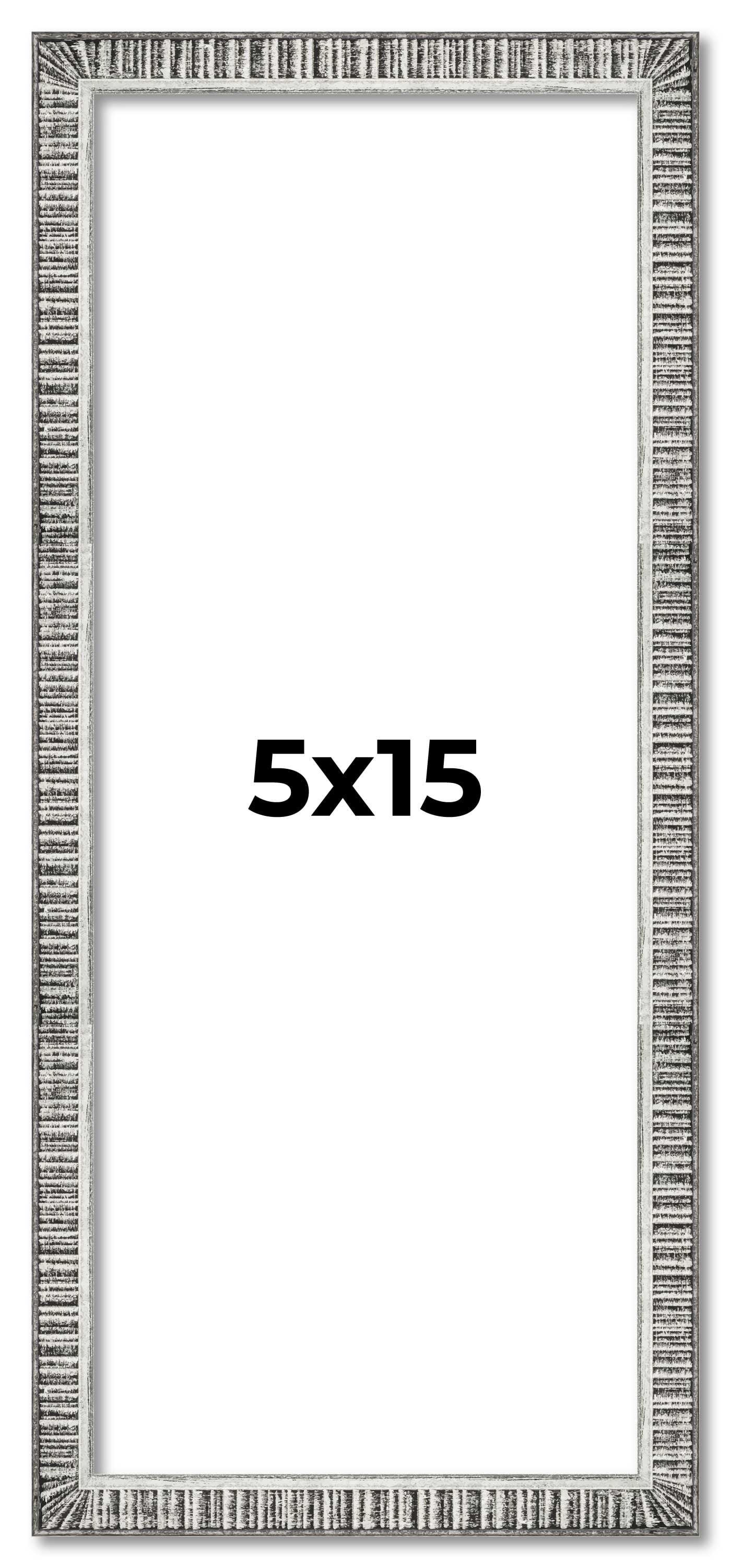 5x15 In Frame Silver Picture Frame - Complete Modern Photo Frame ...