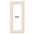 thumbnail image 1 of 5x15 In Frame White Real Wood Picture Frame Width 1.5 inches | Interior Frame Depth 0.5 inches |, 1 of 8