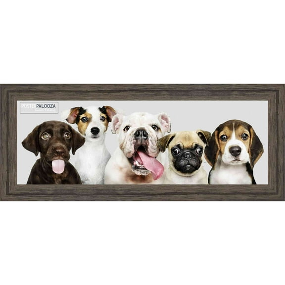 5x15 Rustic Wood Picture Panoramic Frame - Includes UV Acrylic, Backing & Hanging Hardware