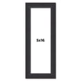 thumbnail image 1 of 5x16 Frame Black Real Wood Picture Frame Width 1.25 Inches | Interior Frame Depth 0.5 Inches |, 1 of 8
