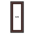 thumbnail image 1 of 5x16 Frame Brown Round Mahogany Solid Wood Picture Frame | 1.625 Inch Moulding Width | with UV, 1 of 8
