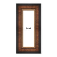 thumbnail image 1 of 5x16 Frame Brown Walnut Gold Ornate Trim Solid Wood Plein Air Picture Frame | 3 Inch Moulding Width, 1 of 8