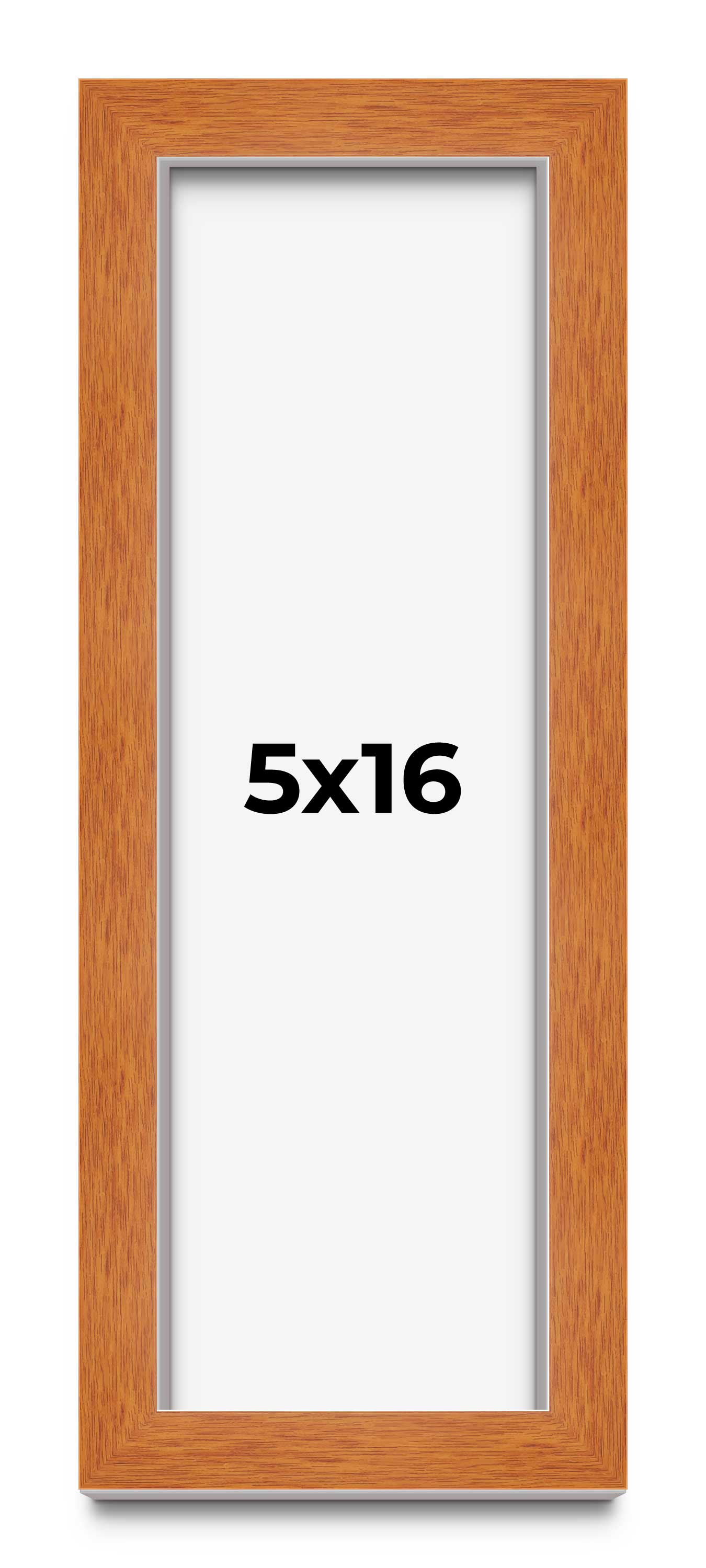 5x16 IN Shadow Box Frame Brown | 0.875 Inches Deep Real Wood ...