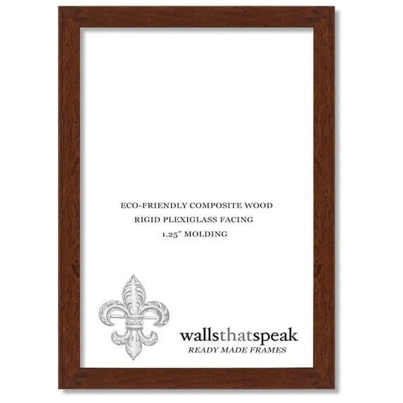 5x17 Dark Walnut Rustic Pine Picture Frame for Puzzles Posters Photos or Artwork