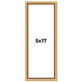 thumbnail image 1 of 5x17 Frame Beaded Gold Solid Wood Picture Frame | 0.75 Inches Moulding Width | Liscio Oro, 1 of 8