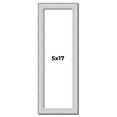 thumbnail image 1 of 5x17 Frame Silver Inner Slope Bevel Picture Frame | 1 Inch Moulding Width | 0.75 Inch Rabbet Depth, 1 of 8