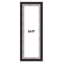 5x17 IN Frame Silver Real Wood Picture Frame Width 1.25 Inches | Interior Frame Depth 0.75 Inches |