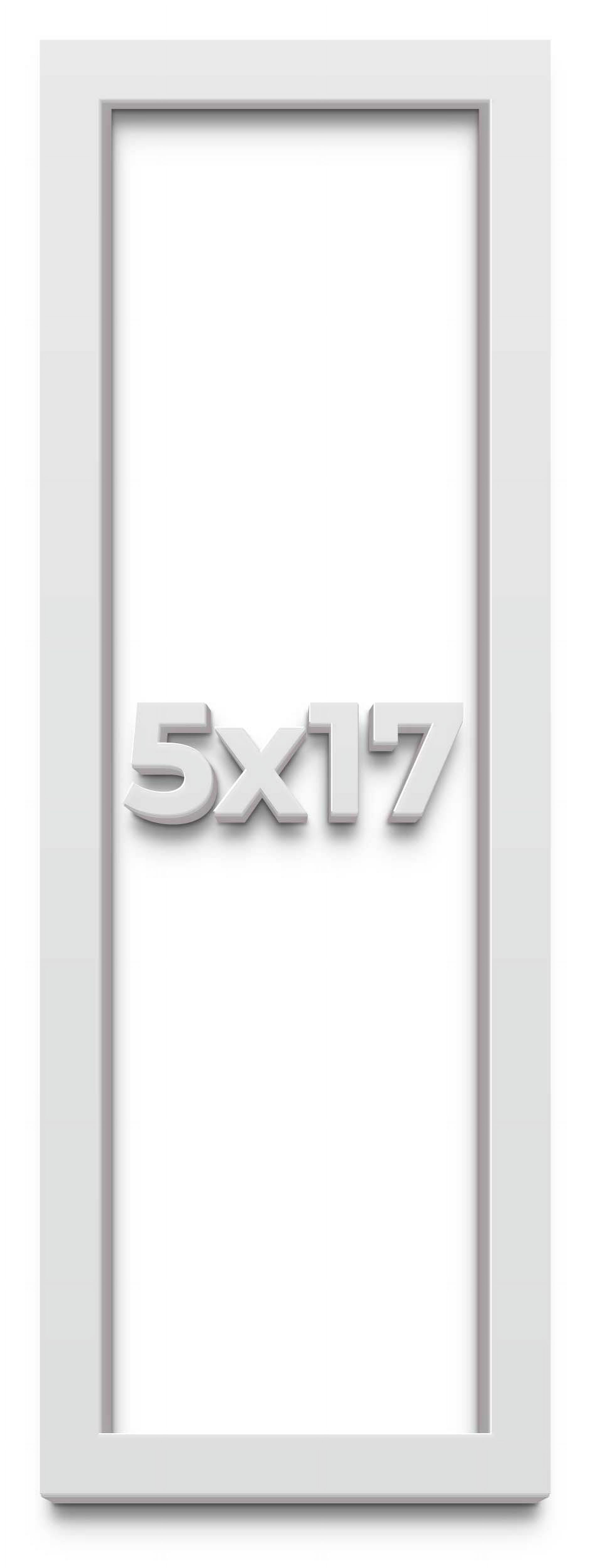 5x17 IN Shadow Box Frame White | 2 Inches Deep Real Wood Contemporary ...