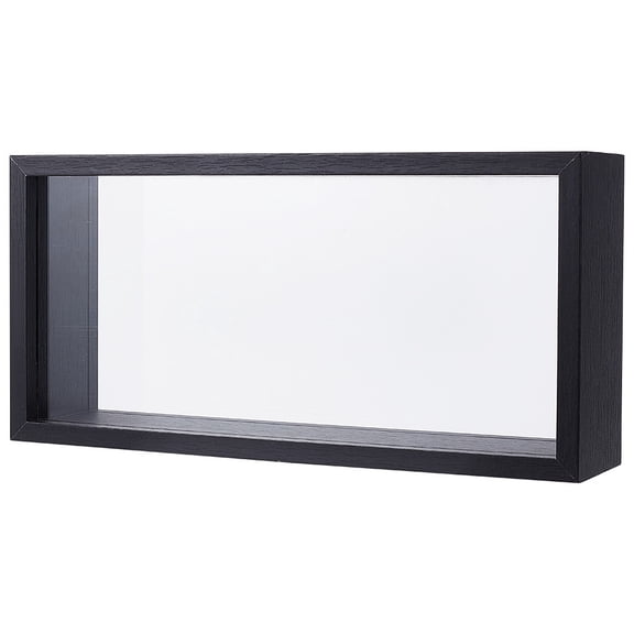 5x2.4x10.2 inch Rectangle Shadow Box Wood Shadow Box Display Case Shadow Box Frame with Double Sided Clear Acrylic WindowDIY