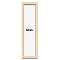 thumbnail image 1 of 5x20 In Frame Beige Real Wood Picture Frame Width 0.75 inches | Interior Frame Depth 0.5 inches |, 1 of 8