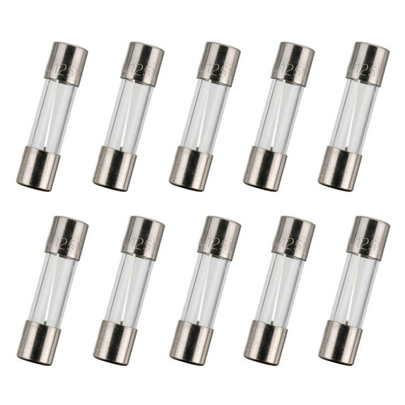 5x20 mm 8A 8 amp 125V 125 Volt 0.2x0.78 Inch F8AL125V Fast-Blow Glass Fuses(Pack of 10 Pcs)