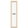 thumbnail image 1 of 5x23 Frame Natural Wood Picture Frame | 0.75 Inch Moulding Width | with UV Acrylic Plexiglass, Foam, 1 of 8