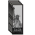 thumbnail image 1 of 5x24 Black Picture Frame for Puzzles Posters Photos or Artwork, Set of 4, 1 of 5