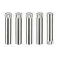 thumbnail image 1 of 5x25mm 304 Stainless Steel Dowel Pins, 5 Pack Knurled Head Flat End Dowel Pin, 1 of 6