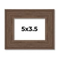 thumbnail image 1 of 5x3.5 Frame Brown Distressed Barnwood Picture Frame | Rustic Farmhouse Photo Frame Includes UV, 1 of 8