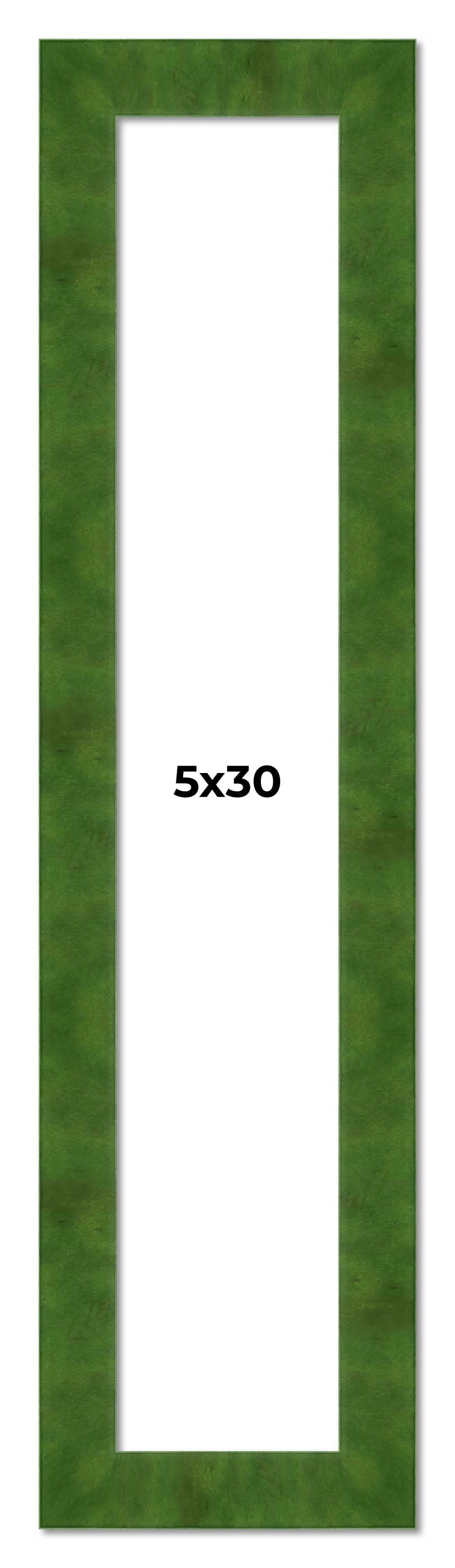 5x30 Frame Green Burl Solid Wood Picture Frame | 1.75 Inches Moulding ...