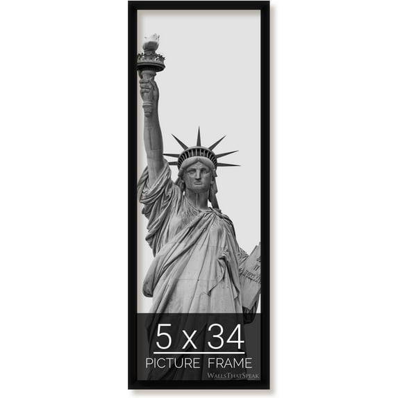 5x34 Black Picture Frame for Puzzles Posters Photos or Artwork