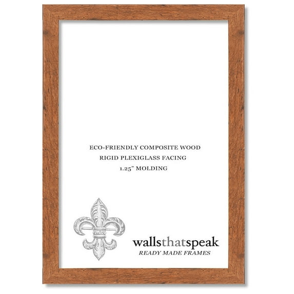 5x35 Light Walnut Rustic Pine Picture Frame for Puzzles Posters Photos or Artwork