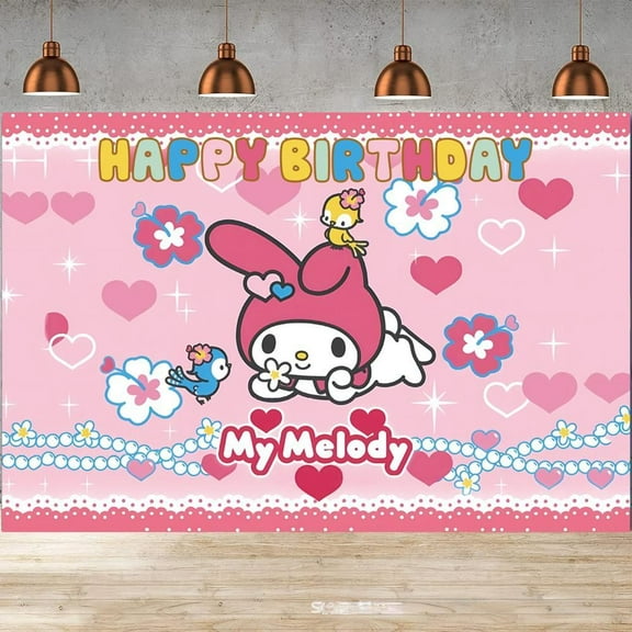 5x3ft Birthday Party Backdrop Happy Birthday Background for Kids Cartoon Wall Decor