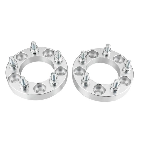 5x4.75" to 5x120mm (2) 1" 12x1.5mm Wheel Spacers Adapters, Fits For Chevy Chevrolet Camaro Corvette, Compatible with 5-Lug 5x120 Bolt Pattern Cars