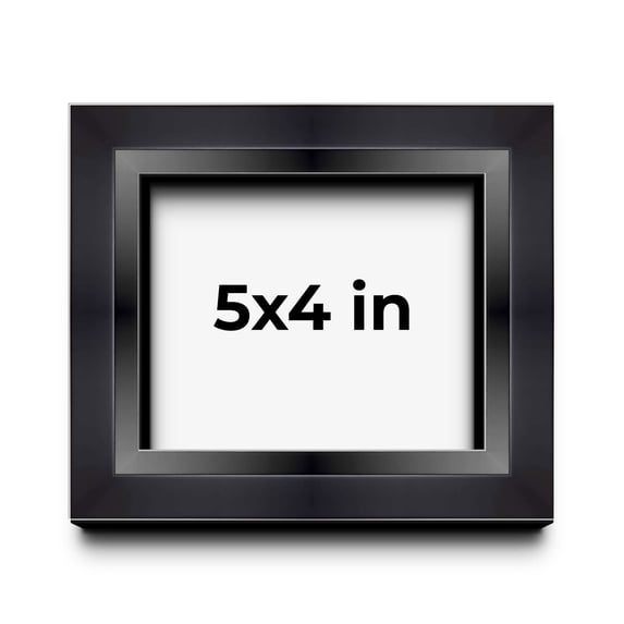 5x4 Black Shadowbox Frame - Interior Size 5x4 by 1.5 Inches - Made to ...