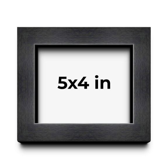 5x4 Black Shadowbox Frame - Interior Size 5x4 by 1 Inches - Made to Display Items Up To 1 Inches Deep